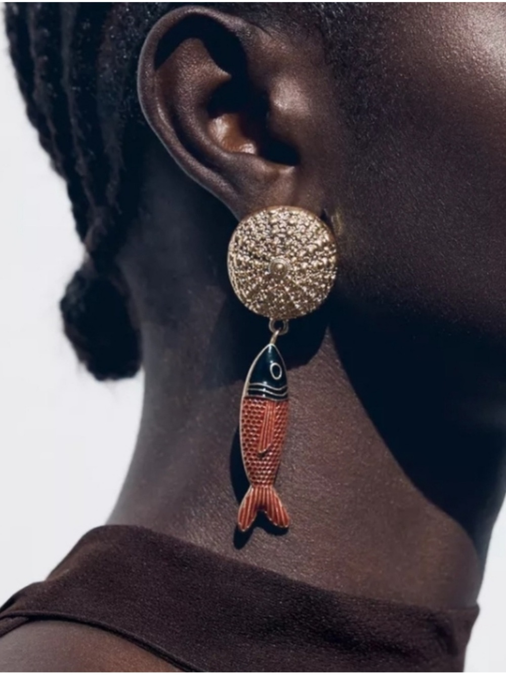 ZARA Circular Fish Earrings